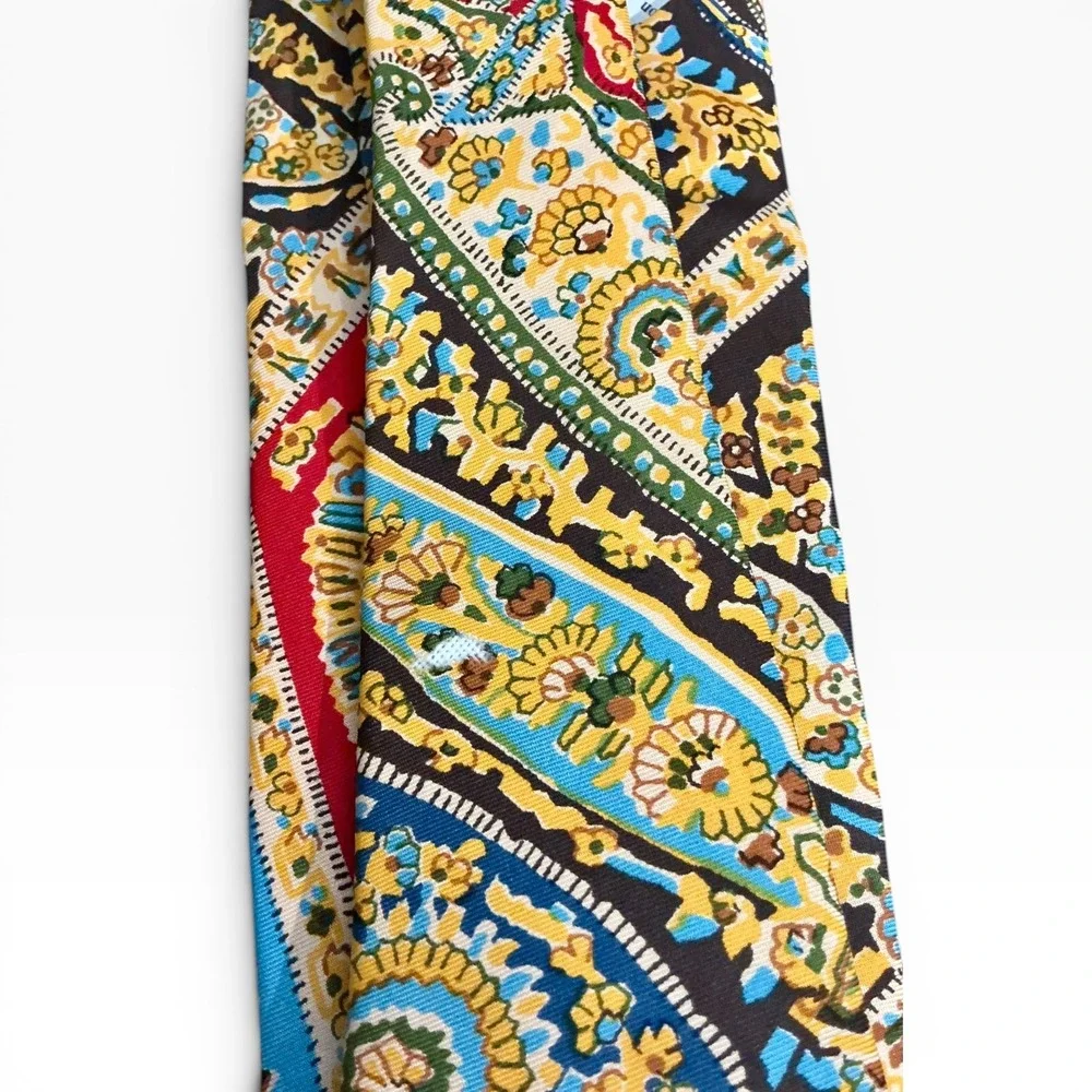 Vintage‎ Neiman Marcus Liberty of London Silk Paisley Floral Neck Tie England
